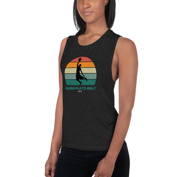 Good Play Only Basketball Ladies Muscle Tank