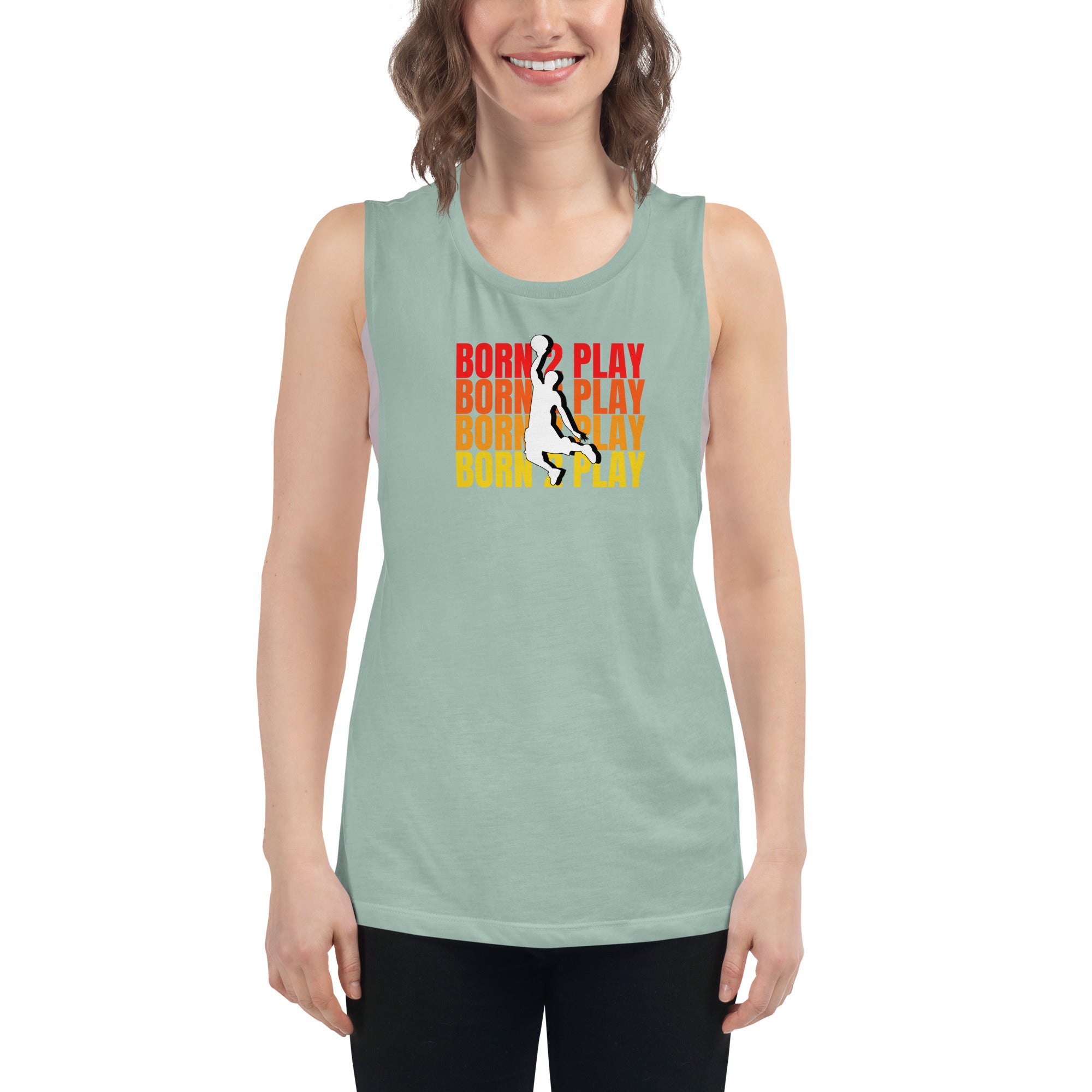 Ladies’ Muscle Tank I Can Fly