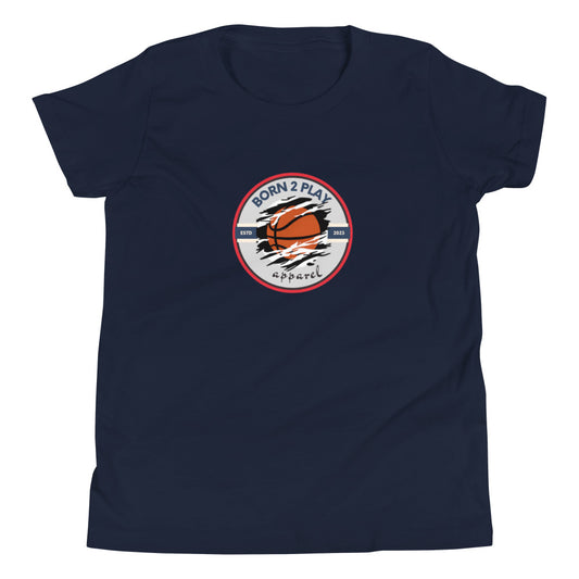 Born 2 Play Basketball Logo Youth
